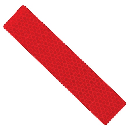 Hillman Reflective Safety Tape Vinyl Red, 2 in W x 7.5 in L 847335
